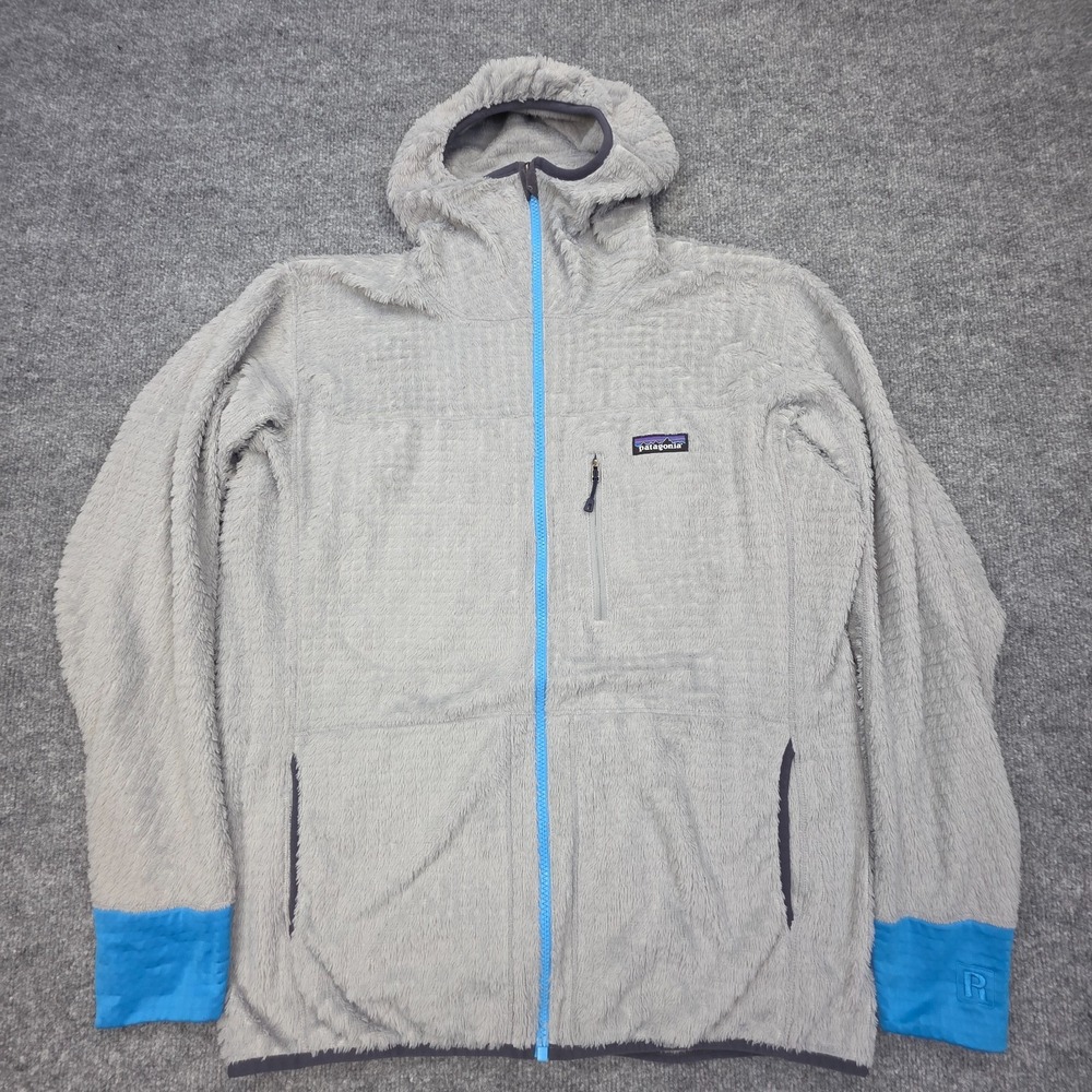 Patagonia R3 Hoodie Jacket Men's XL Gray Waffle Fleece Regulator
